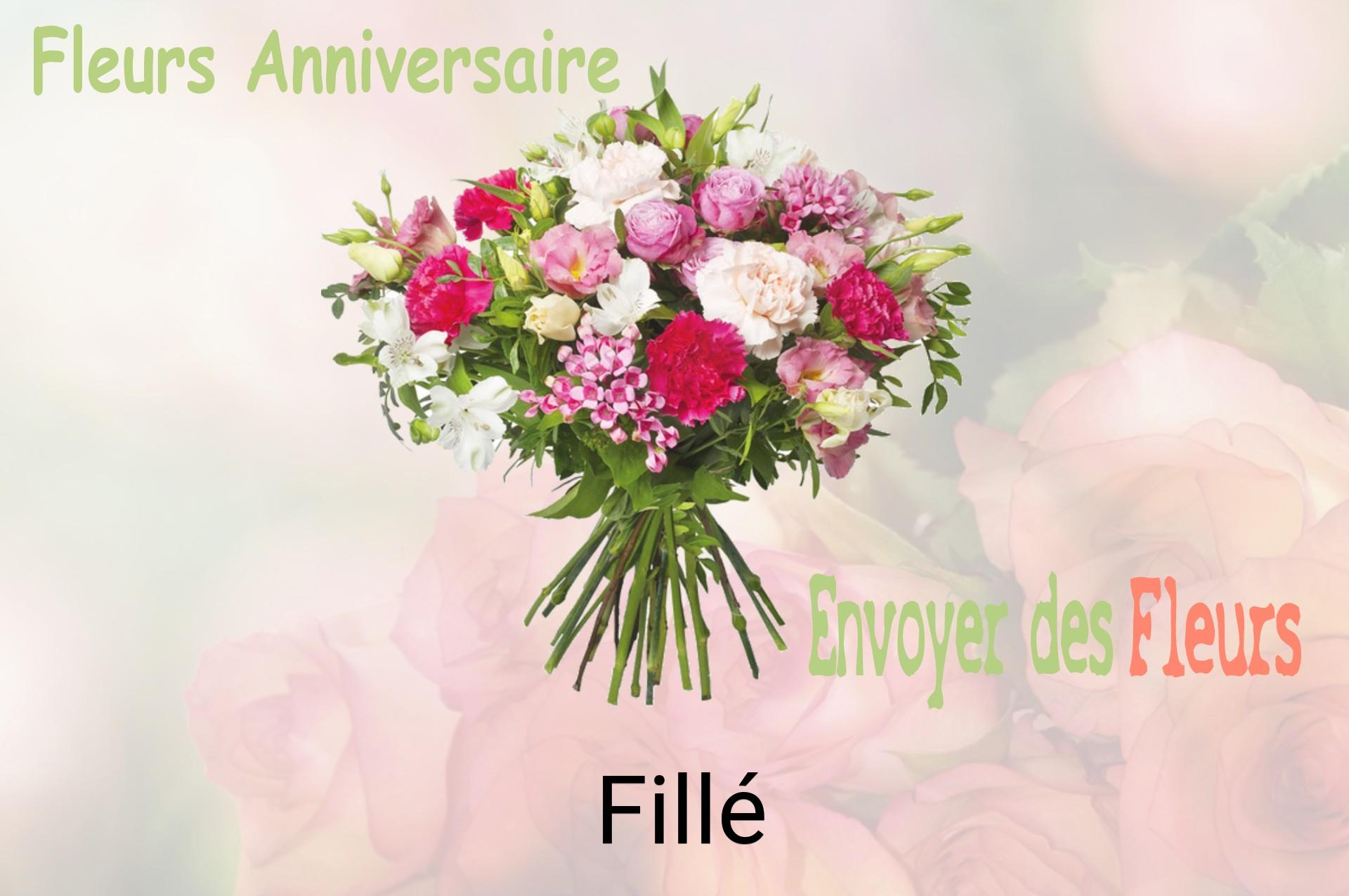 Bouquet de fleurs d’anniversaire livré à Fillé
